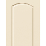 RELIABILT Continental 32 pulgadas x 80 pulgadas, blanco, 2 paneles, parte superior redonda, núcleo hueco, puerta de losa compuesta moldeada