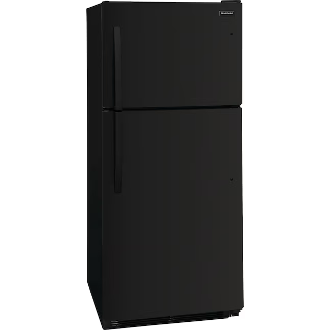 Refrigerador Frigidaire con congelador superior de 20,5 pies cúbicos (negro)
