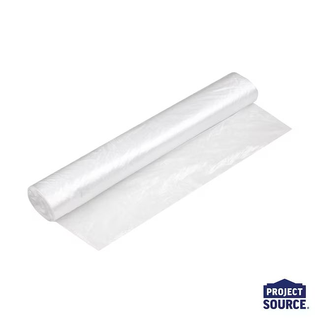 Project Source 12-ft x 400-ft Clear 0.5-mil Plastic Sheeting (Light-duty (up To 1 Mil)
