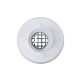 Eastman 4-in x 4-in White Stainless Steel Square Shower Drain