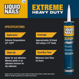Adhesivo para construcción interior/exterior blanquecino Liquid Nails (10 onzas líquidas)