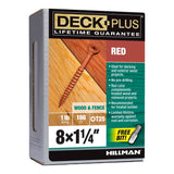 Deck Plus Tornillos para terrazas de madera a madera #8 x 1-1/4 pulgadas (186 por caja)
