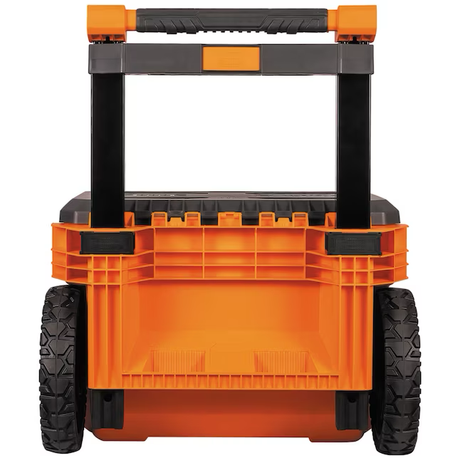 Klein Tools MODbox 22,6-Zoll-Werkzeugkasten aus orangefarbenem Kunststoff und Metall