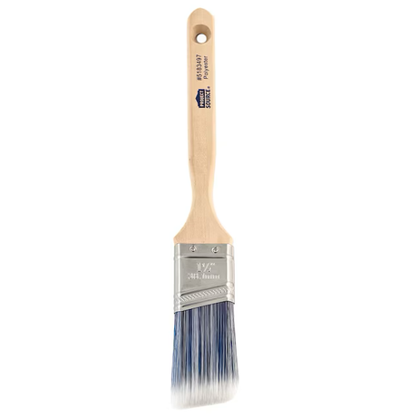 Project Source Better All Paints and Stains 1-1/2-in Reusable Polyester Angle Paint Brush (Trim Brush)