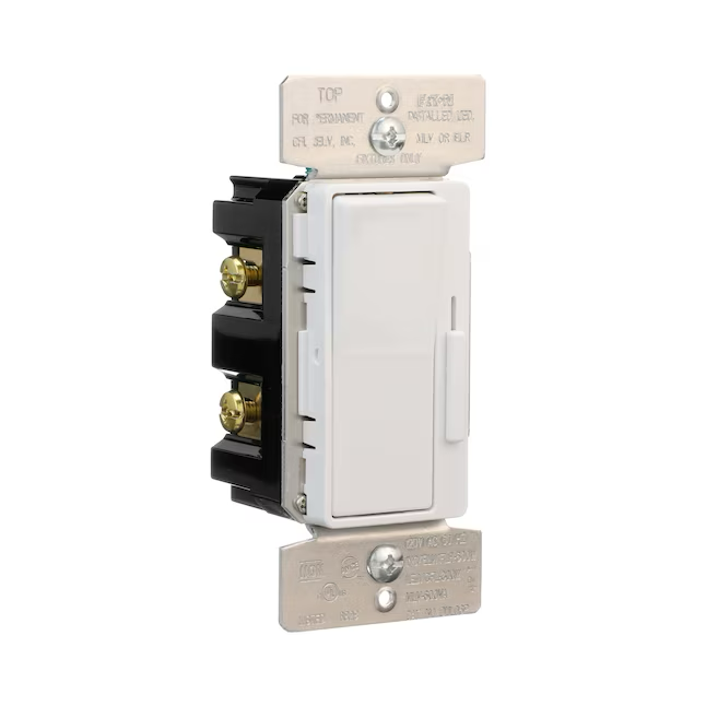 Eaton Atenuadores universales Atenuador de luz LED decorativo unipolar/3 vías, blanco (paquete de 2)