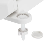 EZ-FLO Plastic White Round Soft Close Toilet Seat
