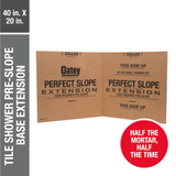 Oatey Perfect Slope 40-in x 20-in Tile Shower Pre-slope Base Extension