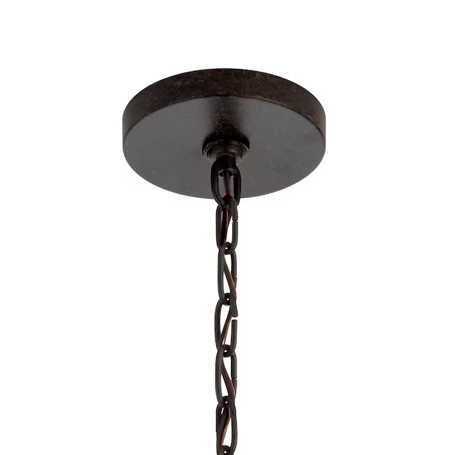 Kichler Arborwood Lámpara colgante cuadrada industrial de bronce envejecido con 4 luces