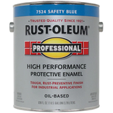 Rust-Oleum Professionelle glänzende, sicherheitsblaue Innen-/Außen-Industrielackfarbe auf Ölbasis (1 Gallone)