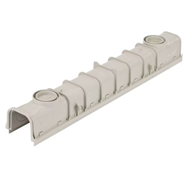 NDS 5 in. Pro Channel Drains and Grates 40-in L x 5-in W x dia Drain (Light Gray)