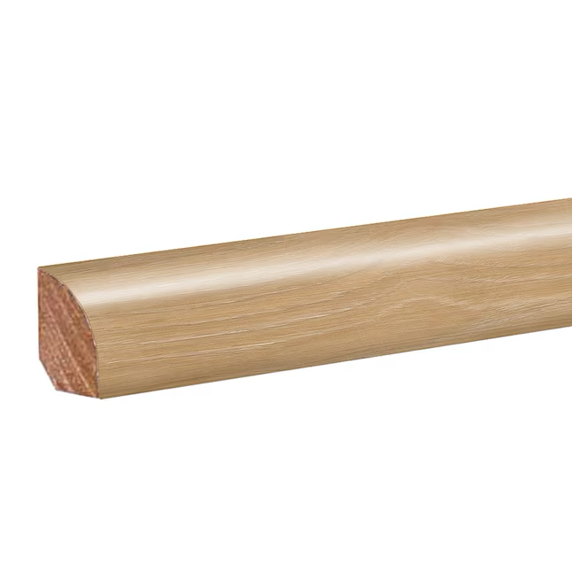 Project Source Dawn Cuarto redondo de madera laminada de 0,62 pulgadas de alto x 0,75 pulgadas de ancho x 94,5 pulgadas de largo