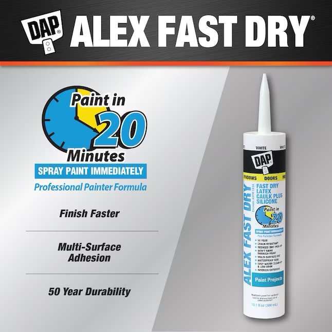 DAP Alex Fast Dry 10,1-oz weiß überstreichbare Latex-Dichtungsmasse