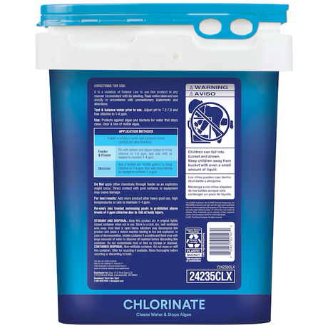 Clorox® Tabletas cloradoras para piscinas - 25 libras