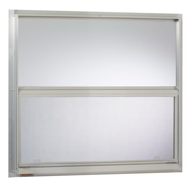 Project Source Serie 40000 Reemplazo de jamba de 30 x 27 x 1-3/4 pulgadas Aluminio Ventana de un solo acristalamiento de aluminio Media pantalla incluida