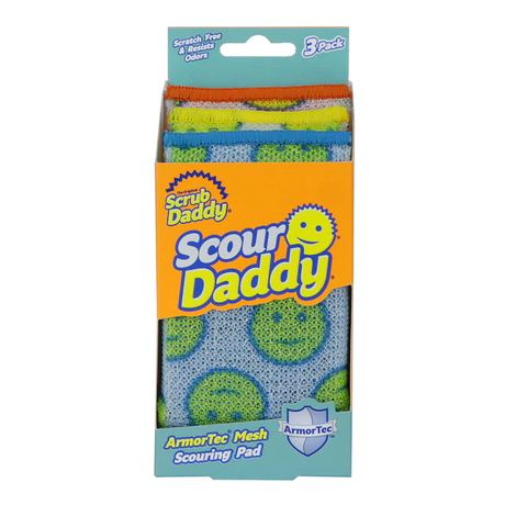 Scrub Daddy Scour Daddy 3er-Pack Scheuerschwamm aus Polymerschaum