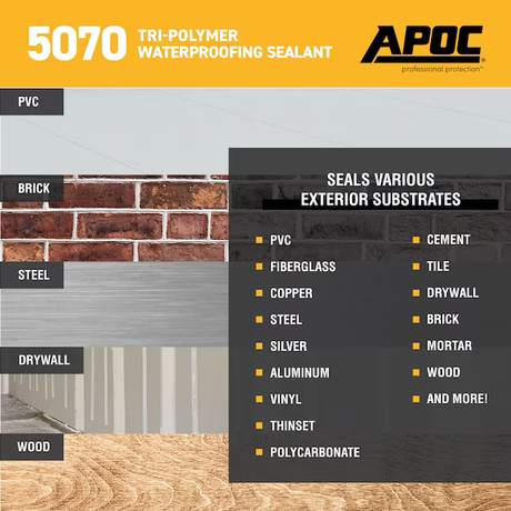 APOC 5070 10,1 oz wasserfestes Dachdichtmittel aus Elastomerzement