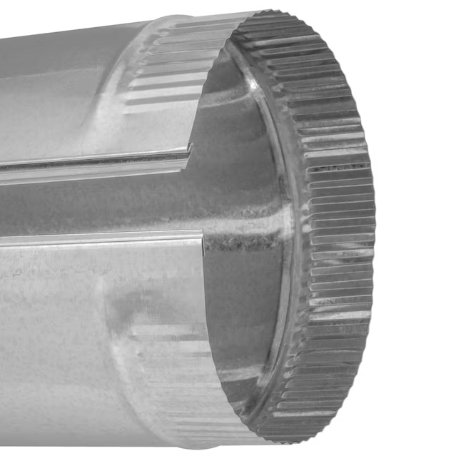 IMPERIAL 4-in x 24-in Galvanized Steel Round Duct Pipe