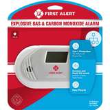Detector enchufable de gas natural, propano y monóxido de carbono First Alert