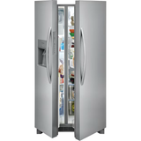 Frigidaire 25.6-cu ft Side-by-Side Refrigerator with Ice Maker, Water and Ice Dispenser (Fingerprint Resistant Stainless Steel) ENERGY STAR