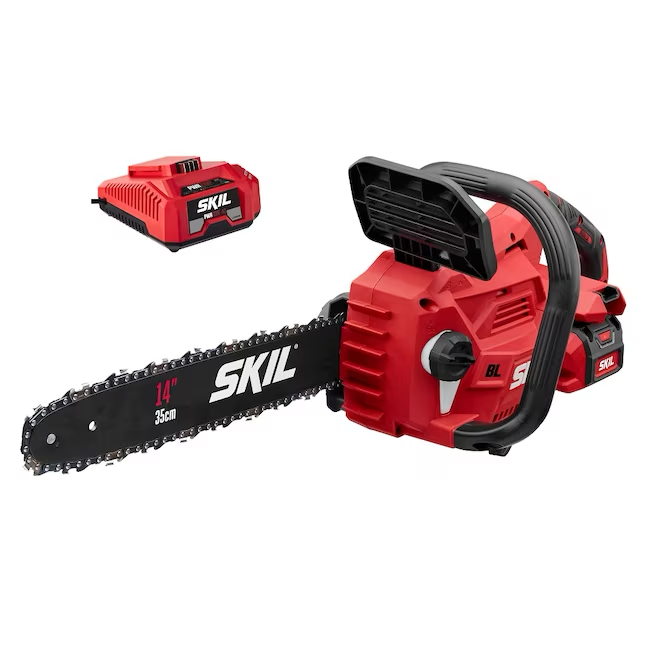 SKIL 40-volt 14-in Brushless Battery 2.5 Amp 2.5 Ah Chainsaw (Battery and Charger Included)