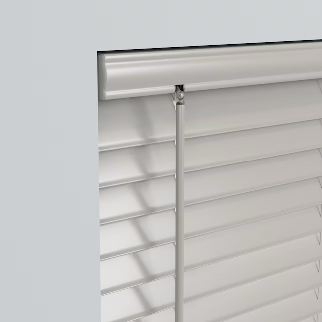Project Source Premium 2-in Slat Width 35-in x 72-in Cordless Gray Vinyl Room Darkening Horizontal Blinds
