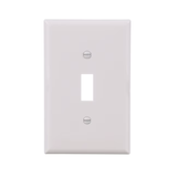 Eaton 1-Gang Midsize White Polycarbonate Indoor Toggle Wall Plate (10-Pack)
