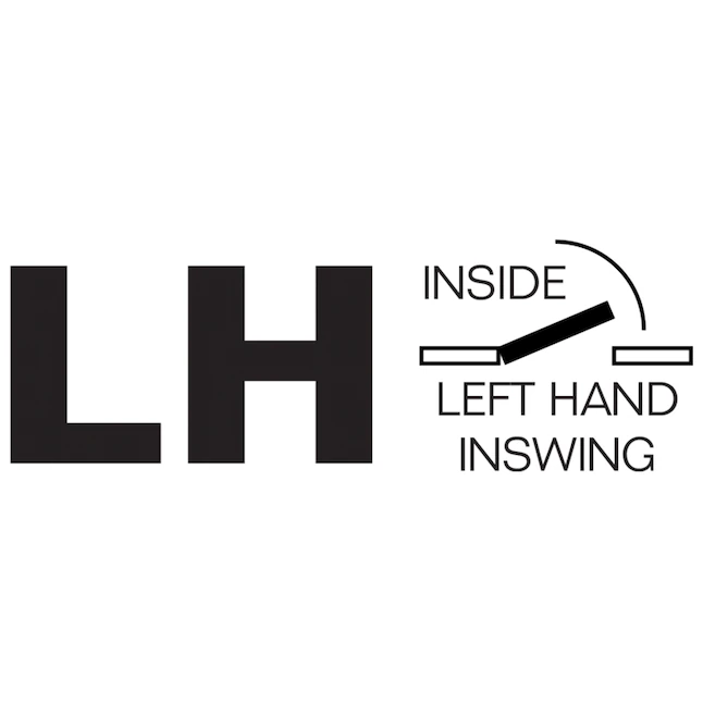 RELIABILT 32-in x 80-in Flush Hollow Core Primed Hardboard Left Hand Inswing Single Prehung Interior Door