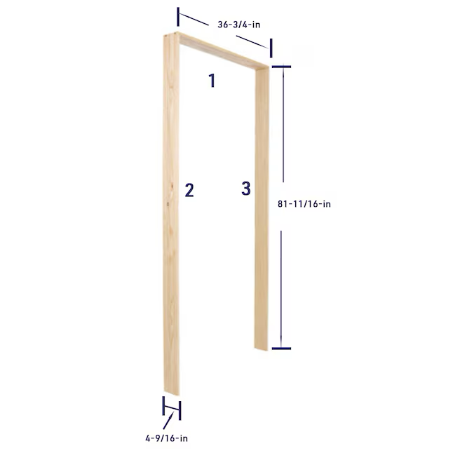 RELIABILT Kit de jamba para puerta de pino de 2,063 x 4,5625 x 6,8 pies