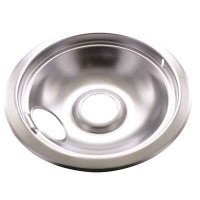 UNBRANDED 6 in. Electric Range Drip Pan (Chrome, 6-Pack)