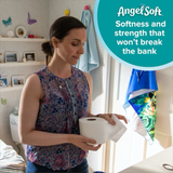Angel Soft, paquete de 16 papeles higiénicos de 2 capas