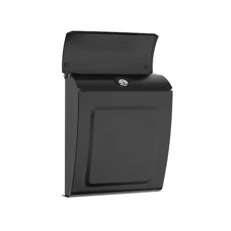 Architectural Mailboxes Wall Mount Black Metal Lockable Mailbox