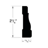 Royal Building Products 11/16-in x 2-1/4-in x 12-ft Finished PVC 2355 Casing