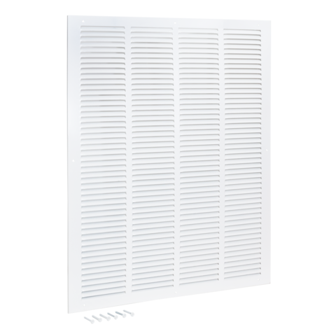 EZ-FLO 20 in. x 25 in. (Duct Size) Steel Return Air Grille White