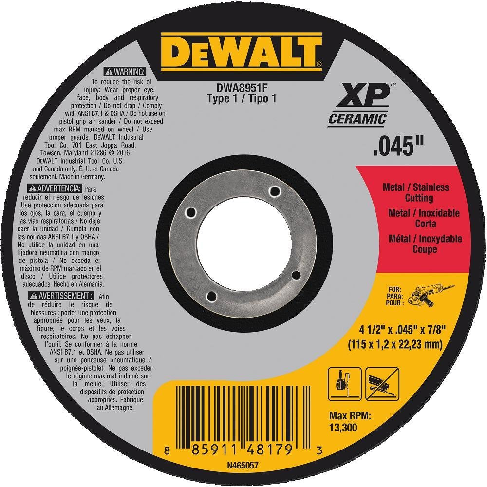 DeWalt Ceramic Metal Cutting Wheel (DWA8951F)