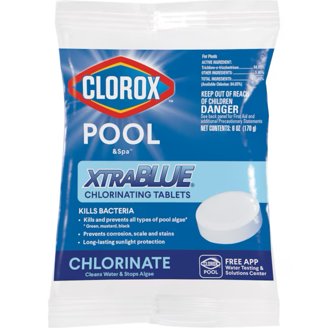 Clorox Pool &amp; Spa Tableta de cloro de 0.375 lb y 3 pulgadas