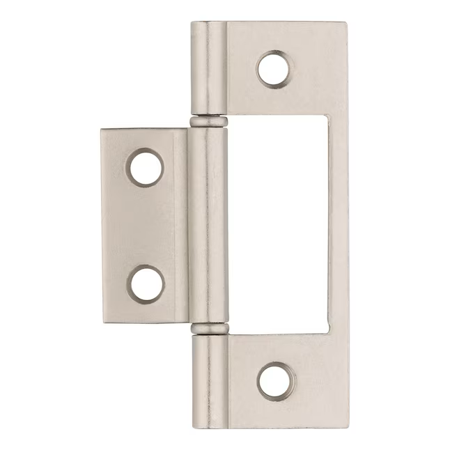 RELIABILT 3-in-in Satin Chrome Non-Mortise Bi-Fold Door Hinge (2-Pack)