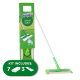 Swiffer Sweeper Kit de inicio en seco y húmedo Trapeador para polvo