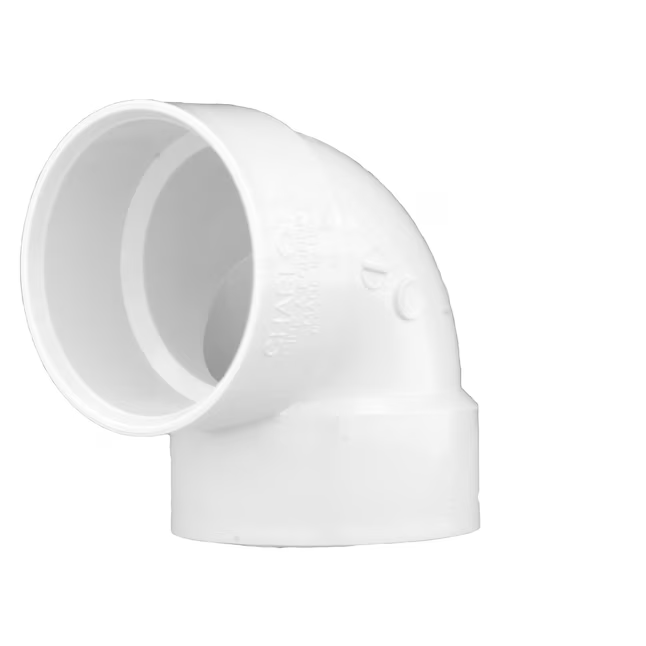 Charlotte Pipe 1-1/2-in 90-Degree PVC DWV Vent Elbow