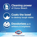 Clorox Clinging Bleach Gel, paquete de 2, 48 onzas líquidas, limpiador para inodoros Ocean Mist