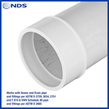 NDS 4-in PVC Sewer and Drain Adapter