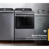 Whirlpool Smart Capable 7.4-cu ft Steam Cycle Smart Electric Dryer (Chrome Shadow) ENERGY STAR