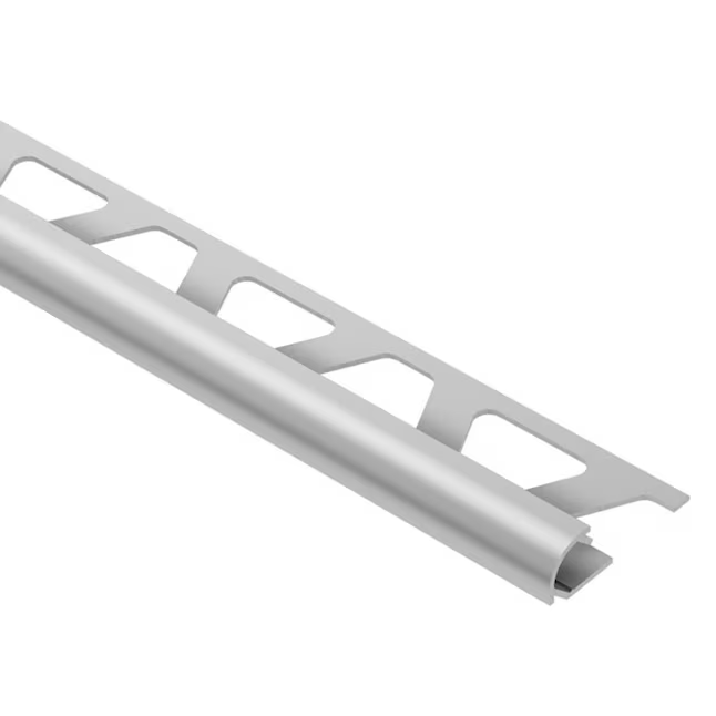 Schluter Systems Rondec 0.375-in W x 98.5-in L Satin Anodized Aluminum Bullnose Tile Edge Trim