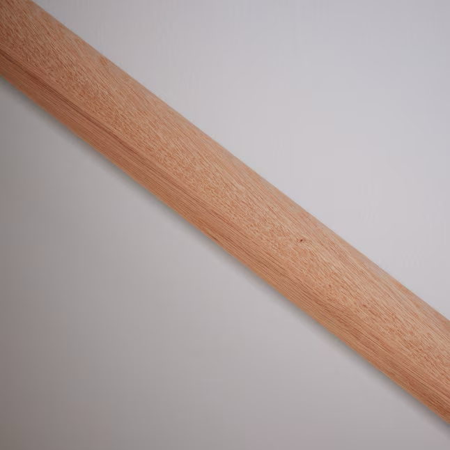 Riel de pared de madera de roble rojo sin terminar de 1,75 x 96 pulgadas