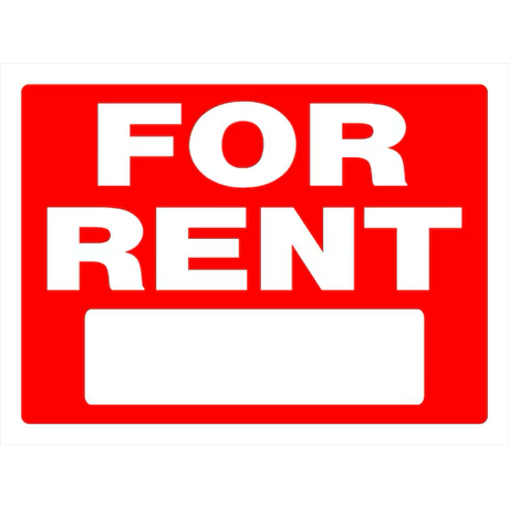 Hillman Sign Center 18-in x 24-in Plastic Rent/For Rent Sign