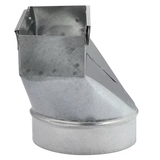 IMPERIAL 6-in 30-Gauge Galvanized Steel Straight Stack Duct Boot