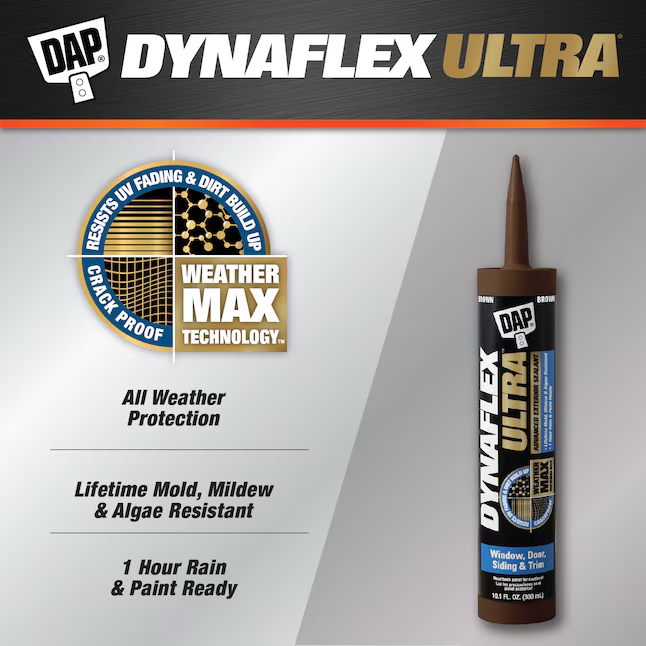 DAP Dynaflex Ultra 10.1-oz Brown Paintable Latex Caulk