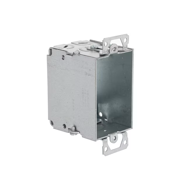 Hubbell RACO 1-Gang Galvanized Steel New Work/Old Work Rectangular Ele ...