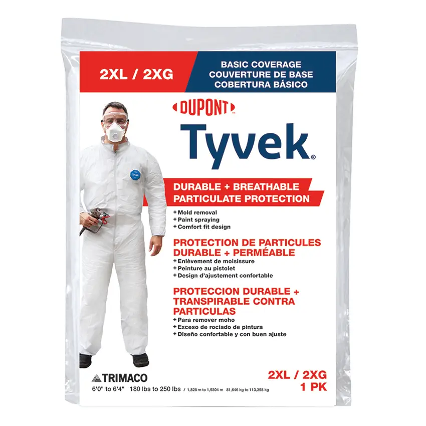 Trimaco XX-Large Trimaco 14124 DuPont, Tyvek Disposable Coverall