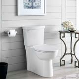 American Standard Clean White Elongated Chair Height 2-piece WaterSense Soft Close Toilet 12-in Rough-In 1.28-GPF