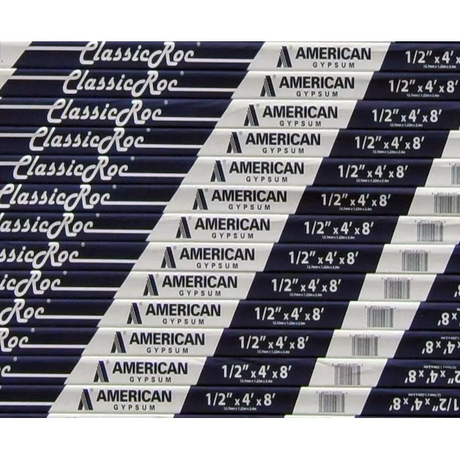 Panel de yeso regular American Gypsum de 1/4 pulg. x 4 pies x 8 pies